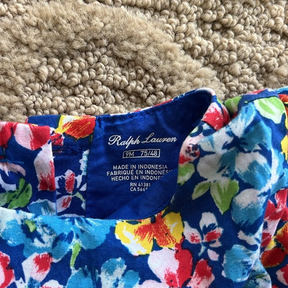 Ralph Lauren Floral Dress Size 9 months